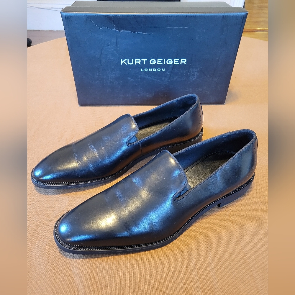 Kurt Geiger London Sloane Venetian Leather Slip-Ons